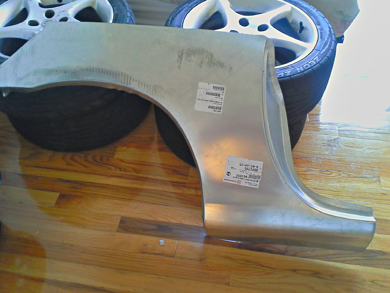 I had bought a rear quarter panel as well but it would be a while before I did anything with it.